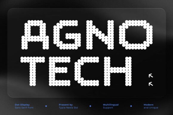 Agnotech: The Pixel Font Blending Retro Charm with Modern Edge