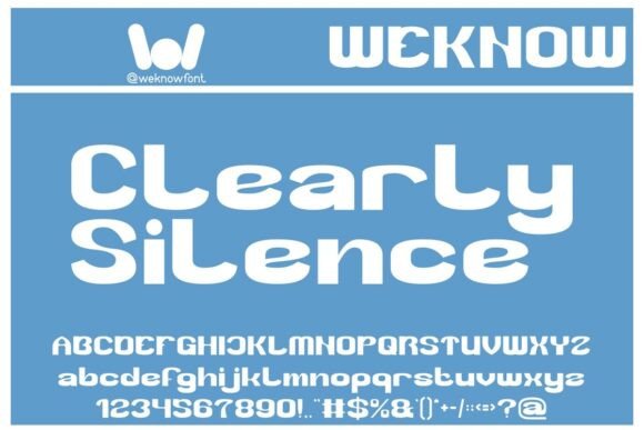 Clearly Silence: A Retro-Modern Typeface with Bold Personality