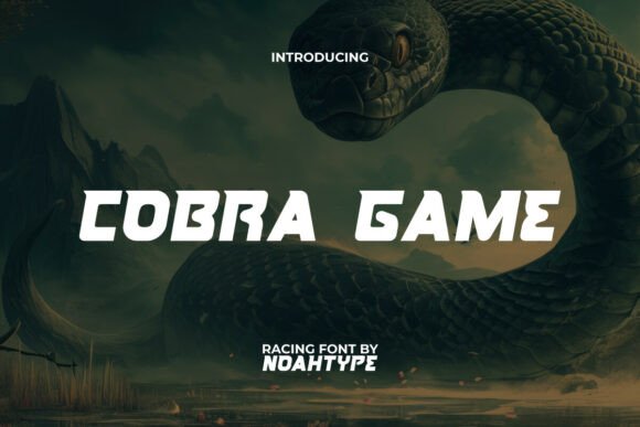 Cobra Game: A Font That Slithers Into Your Design Toolkit