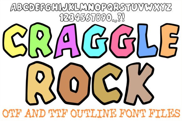 Craggle Rock: The Font That Brings Saturday Morning Energy
