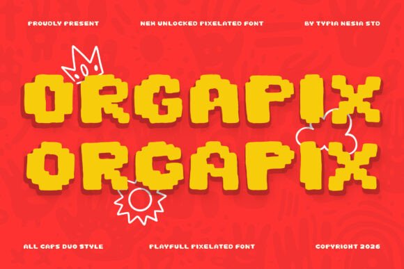Orgapix: The Playful Pixel Font That Brings Retro Fun to Modern Design