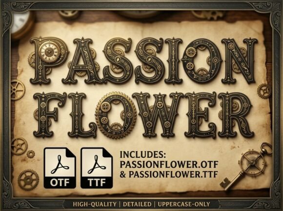 Passion Flower: A Typeface Steeped in Mechanical Artistry