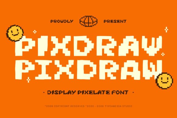 Pixdraw: The Hand-Drawn Pixel Font with Real Character