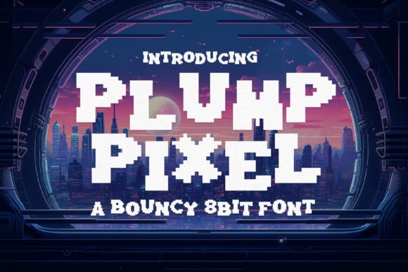 Plump Pixel: The Bouncy 8-Bit Font for Playful Branding