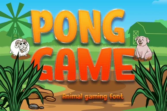 Pong Game: A Font That Plays Harder Than You Think