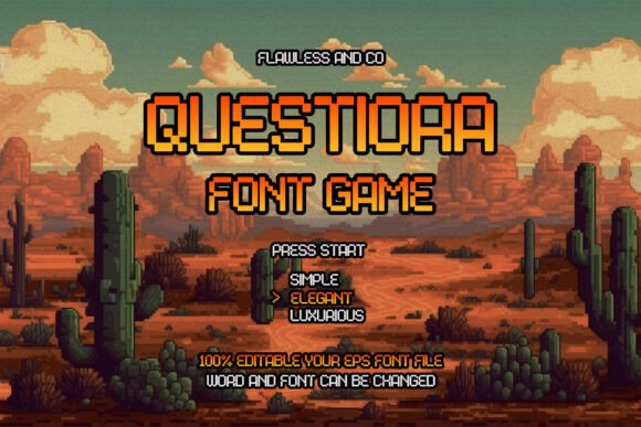 Questiora: A Bold Typeface for Gaming and Dynamic Branding