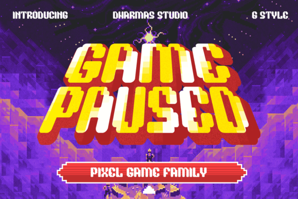 Reboot Your Creativity with the Game Paused Font Collection