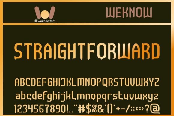 Straightforward: A Font That Commands Attention