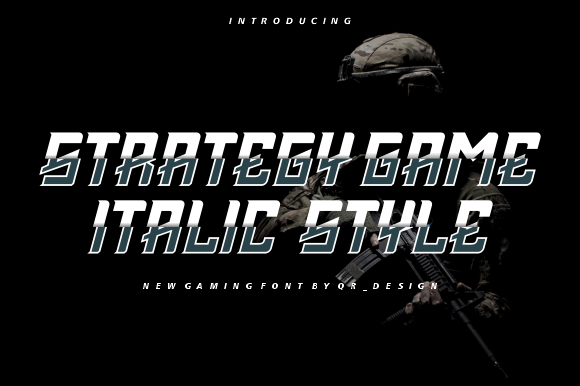 Strategy Game: A Bold Typeface for Authentic Brands