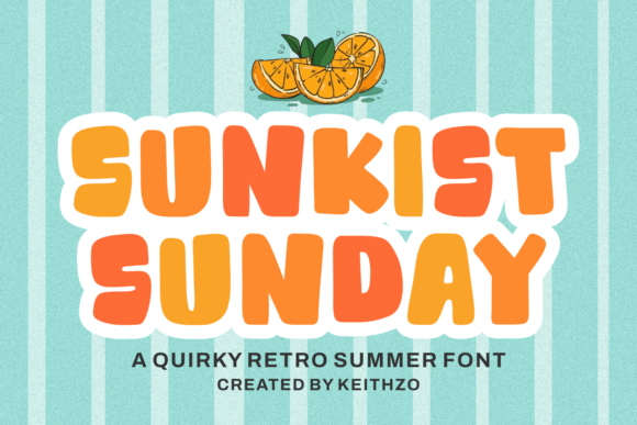 Sunkist Summer: A Burst of Retro Sunshine for Your Designs