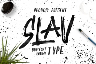 The Slav Font: Capturing Raw Energy in Every Stroke