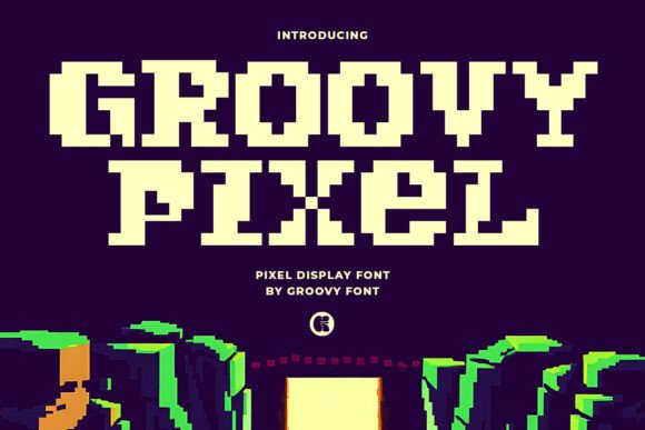 Unleash Retro Charm with the Groovy Pixel Display Font