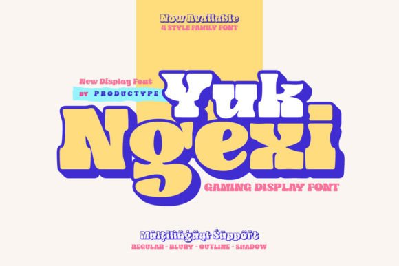 Yuk Ngexi: The Bold Typeface for Gaming & Beyond