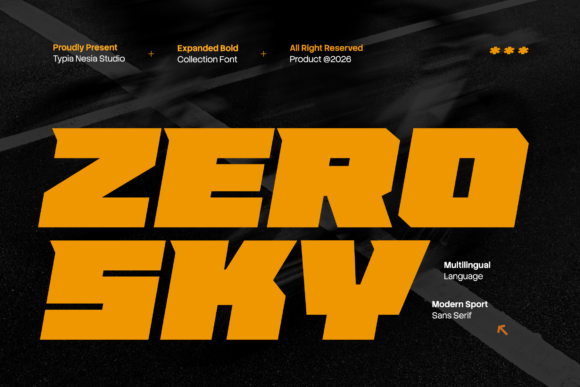 Zero Sky: The Font That Captures Pure Adrenaline